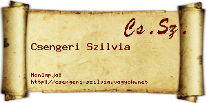 Csengeri Szilvia névjegykártya